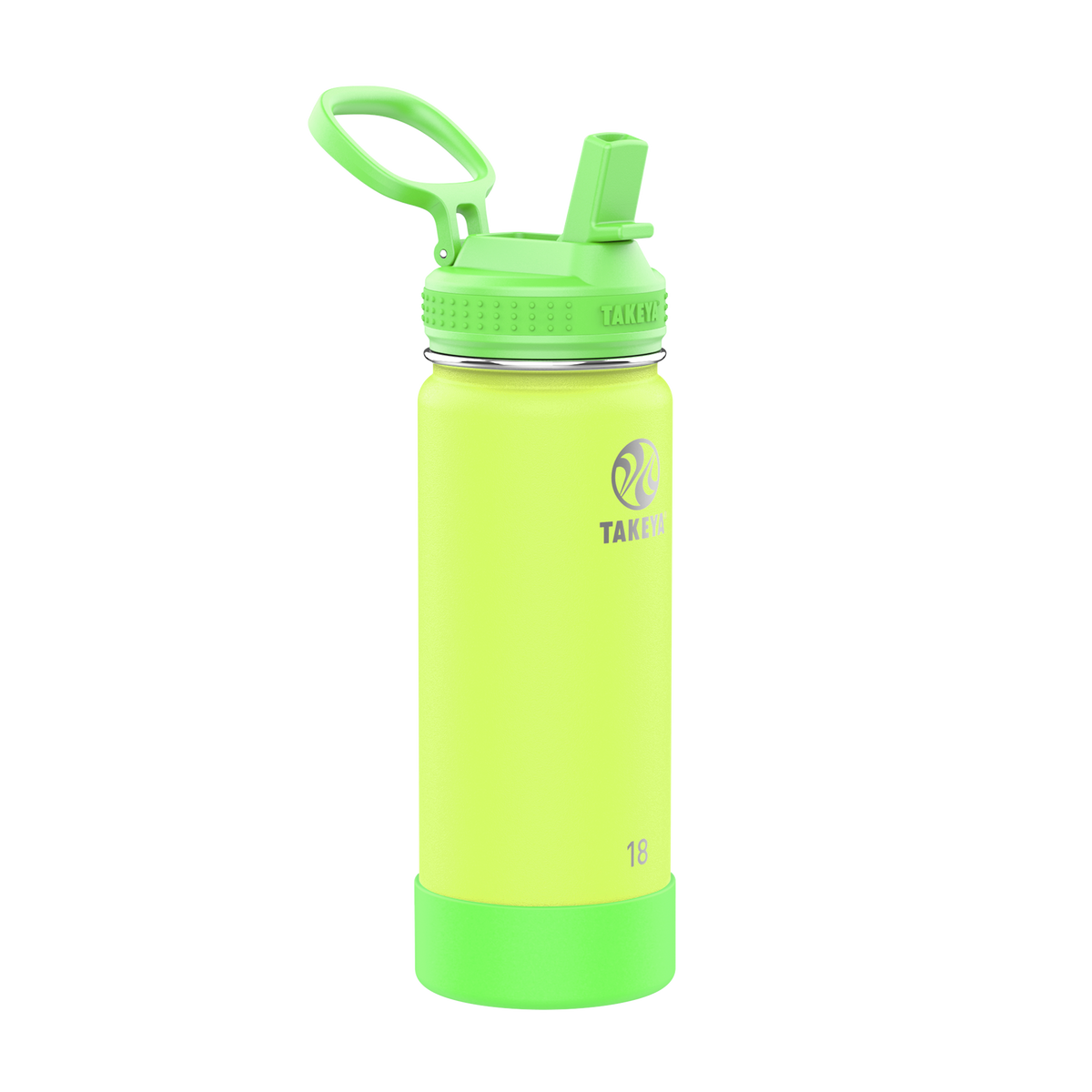 actives-kids-glow-in-the-dark-water-bottle-with-straw-lid-y2 51075-Actives-Kids-Straw-18-GID-LightningGreen-angle.png