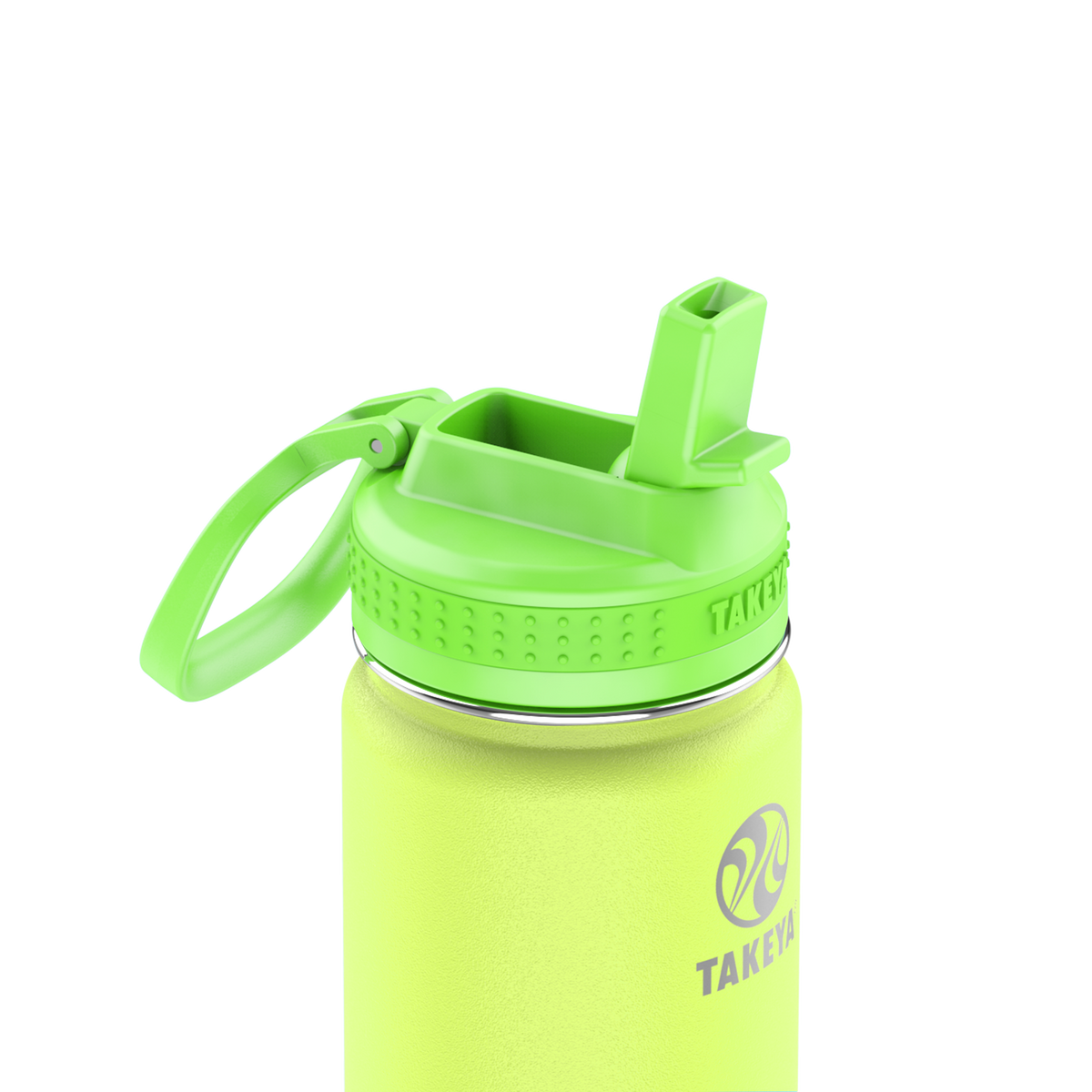 actives-kids-glow-in-the-dark-water-bottle-with-straw-lid-y2 51075-Actives-Kids-Straw-18-GID-LightningGreen-closeup.png