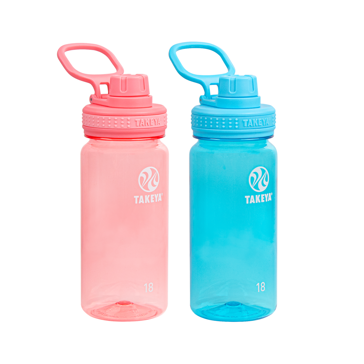 tritan-water-bottle-bundle-with-spout-lid-2-pack-z0 51475-Tritan-Spout-18-2pk-FlutterPink-BreezyBlue-Front_1.png